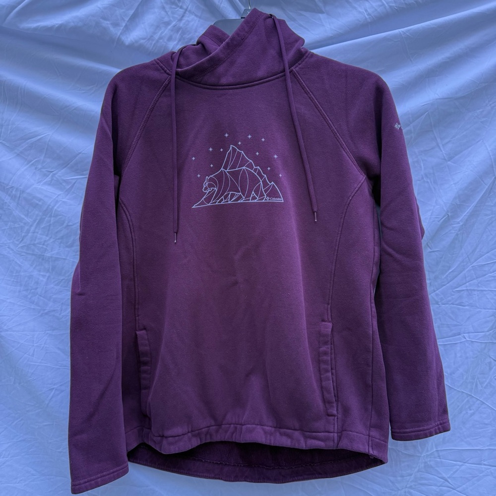 Retired Columbia Sportswear GRIZZLY BEAR Hoodie Size‎ Small Sweatshirt Mountains